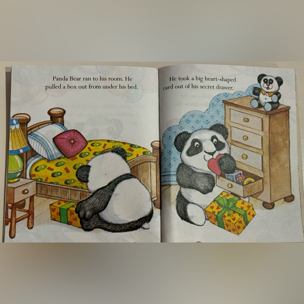 Vintage 1982 Panda Bear's Secret - First Little Golden Book Muntean Santoro - Picture 11 of 16